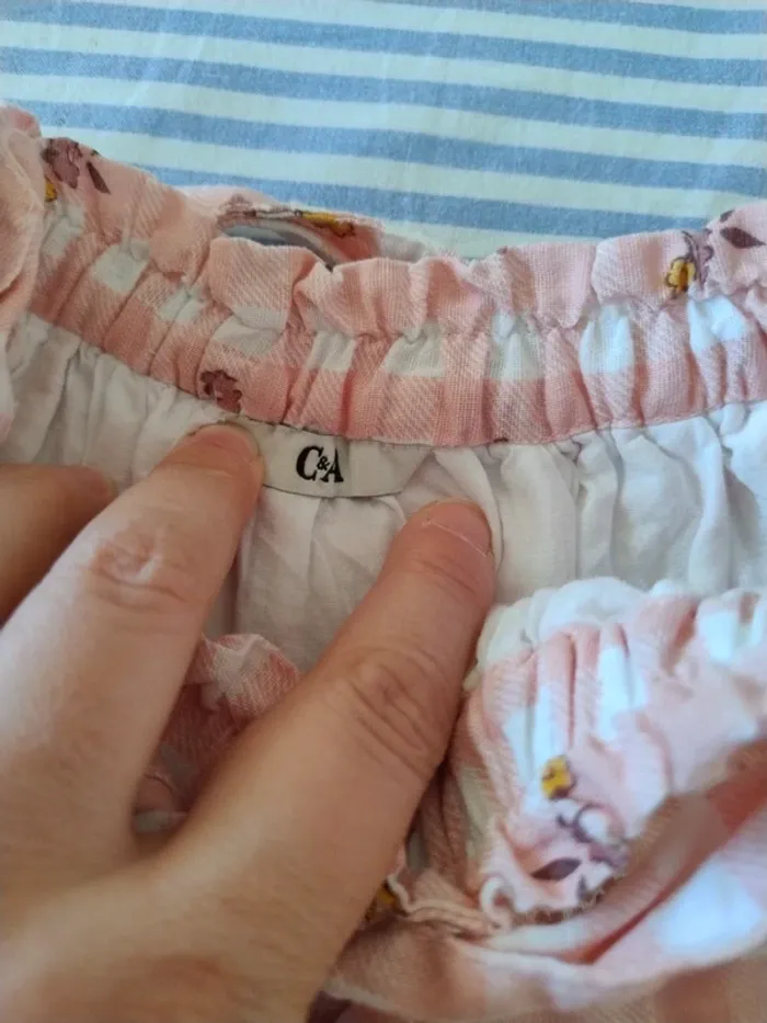 Très belle jupe doublée en coton et lin - photo numéro 3