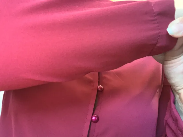 Blouse bordeaux Shein - photo numéro 3