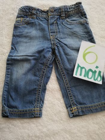 Pantalon jean bleu garçon 6 mois obaibi