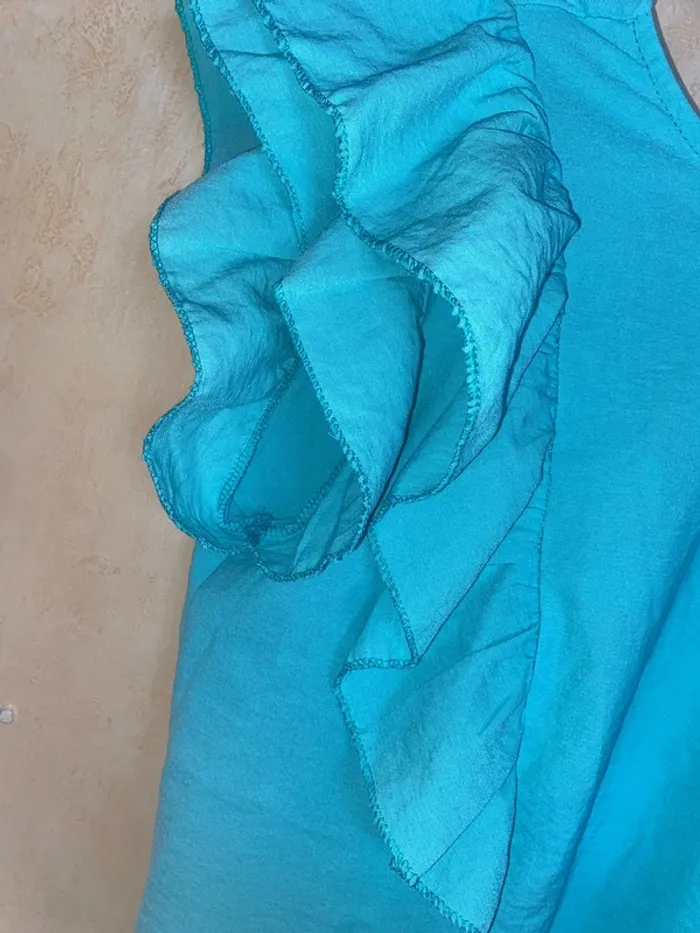 Top New collection bleu turquoise TU - photo numéro 2