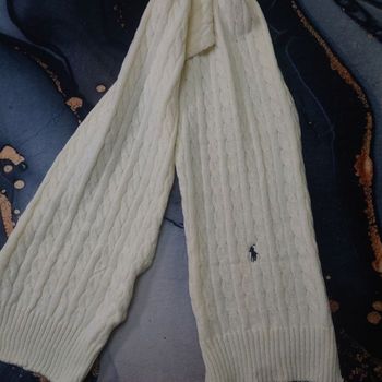 Écharpe Polo Ralph Lauren Blanc, unisexe