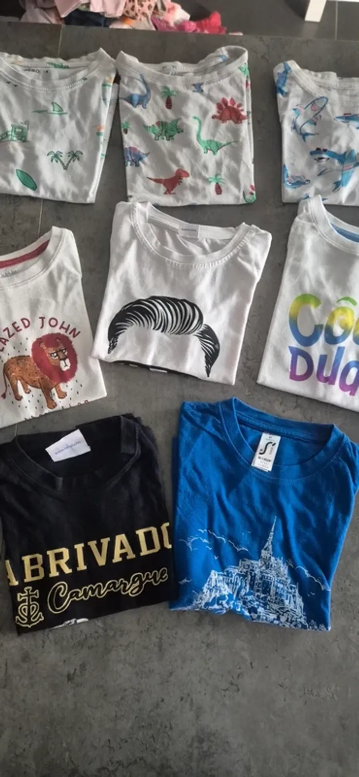 Lot de 8 tee shirt garcon