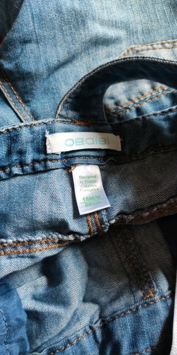 Salopette courte obaibi 18 mois - photo numéro 3