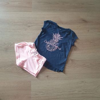 🩷 Ensemble tee-shirt MC short 3 ans Kiabi/Vertbaudet #emyfleury_3ansfille