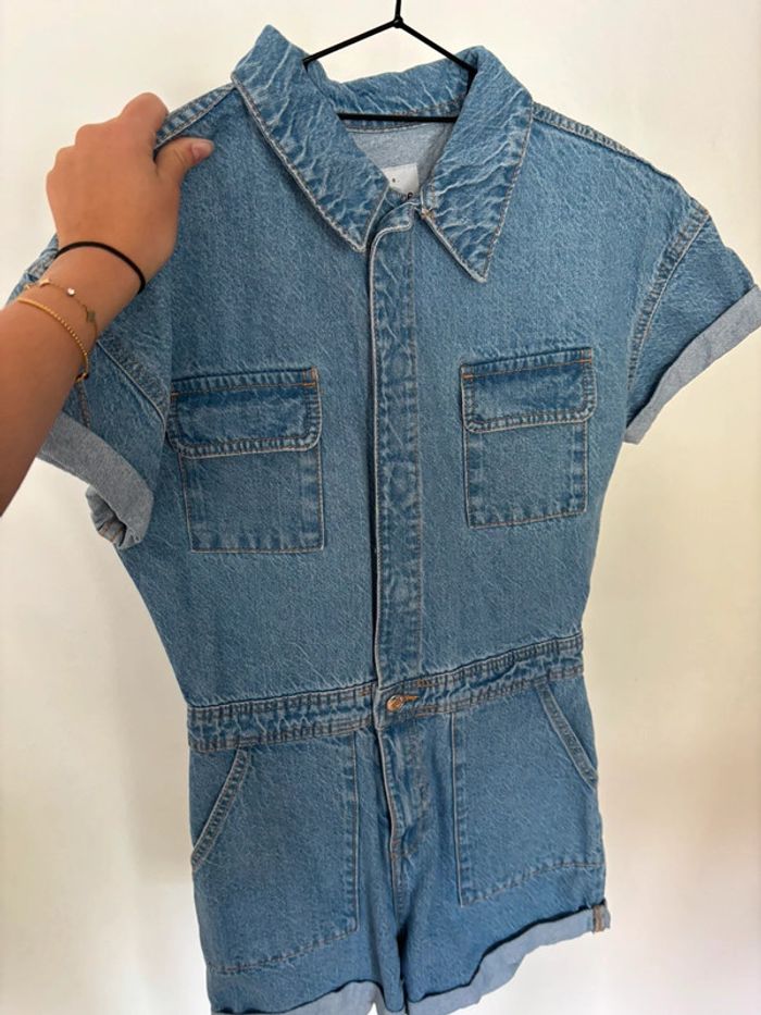 Combi short en jean
