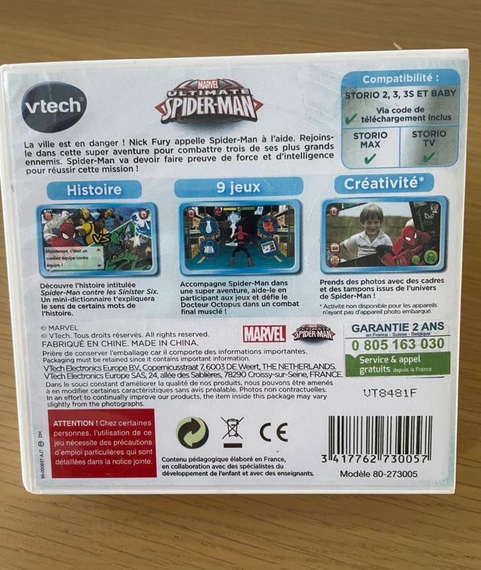 Jeu Storio Disney Marvel HD - Ultimate Spiderman - photo numéro 3