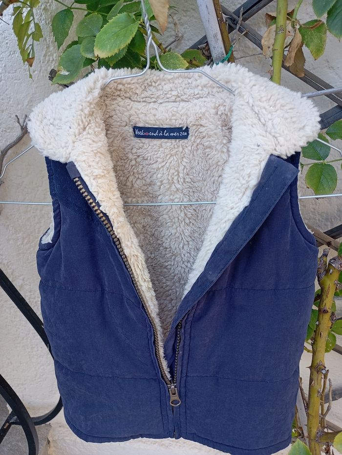 Veste sans manche doublée peau de mouton 2 a - photo numéro 4