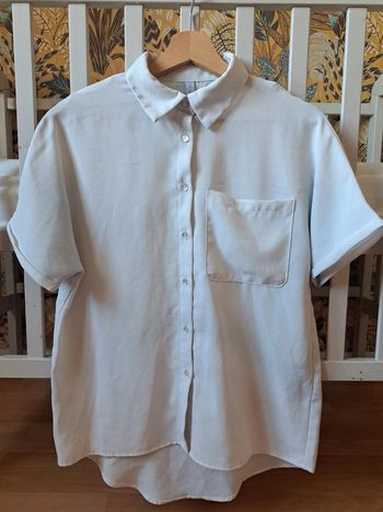 Tee-shirt chemise blanche