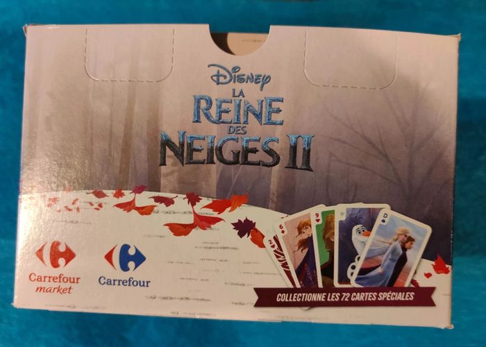 Boite de 250 pochettes de cartes Reine des Neiges, neuve - photo numéro 2
