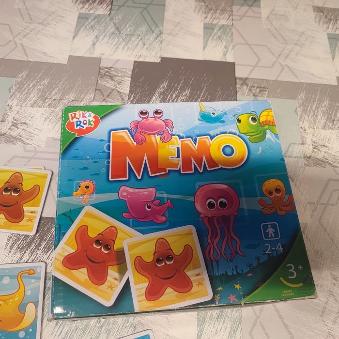 Memory jeux memo travaille mémoire observation des 3 ans 36 cartes 18 doubles thème mer - photo numéro 2