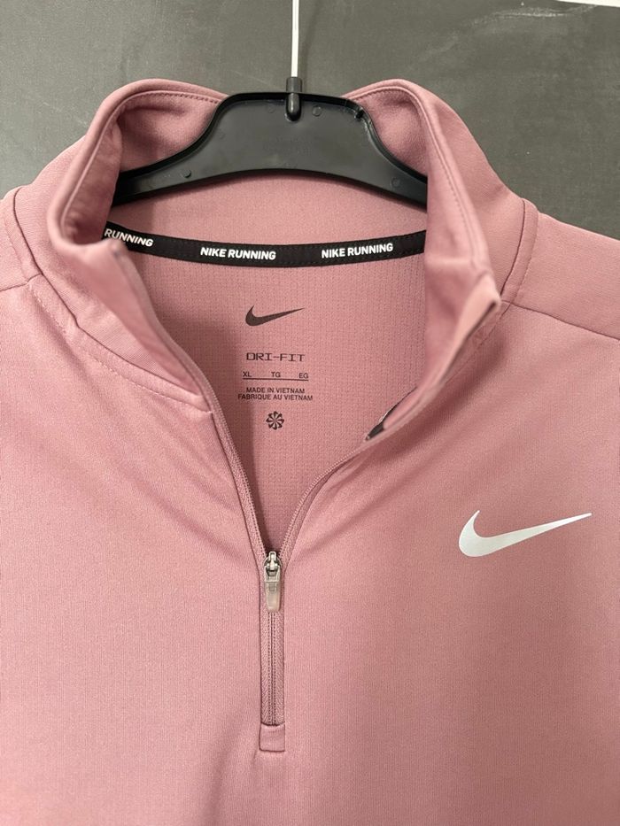 Haut Nike Running Dri-Fit rose – manches longues – XL - photo numéro 2