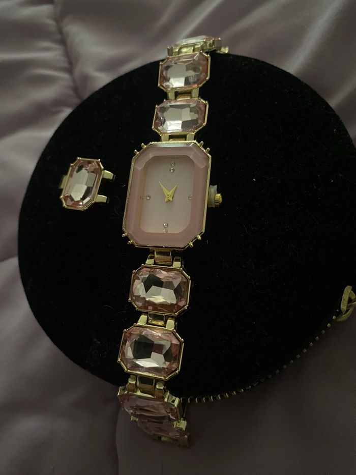 Montre pierre rose style Swarovski - photo numéro 10