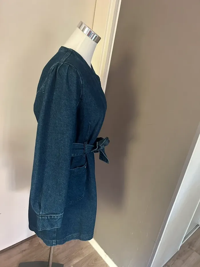 Kaporal Robe portefeuille en jean bleu femme - photo numéro 8