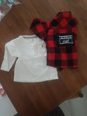 Chemise et tee-shirts 6mois
