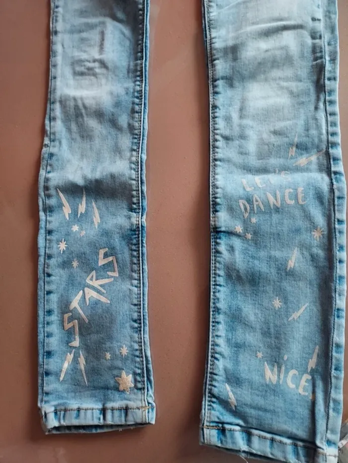 jeans 14 ans "tape à l'œil" - photo numéro 2