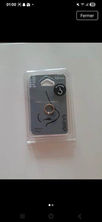 Piercing nez