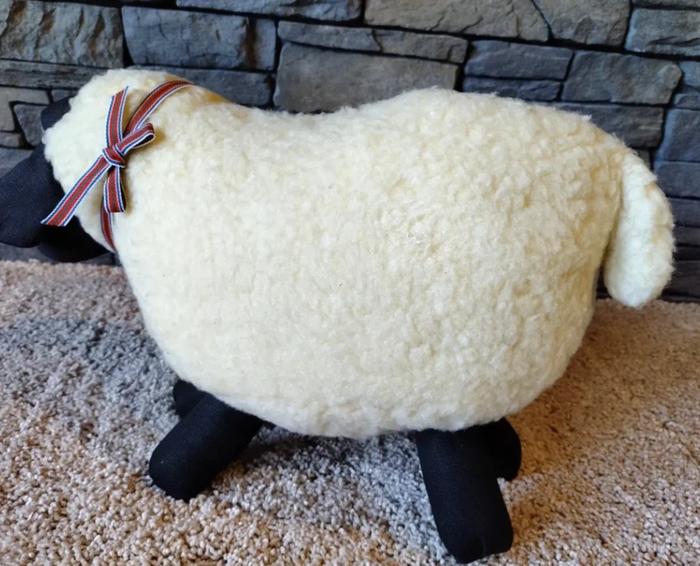 1981 Peluche Agneau / Mouton Fabriqué à la main - photo numéro 2