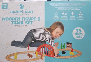 Jeu en bois train circuit