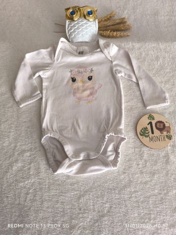 Bodies 1/2 mois fille H&M