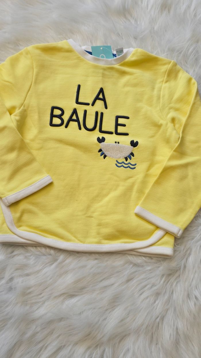 NEUF (non porté) 💙😍😍💥superbe sweat mi saison 3 ans garçon💙💥 - photo numéro 2