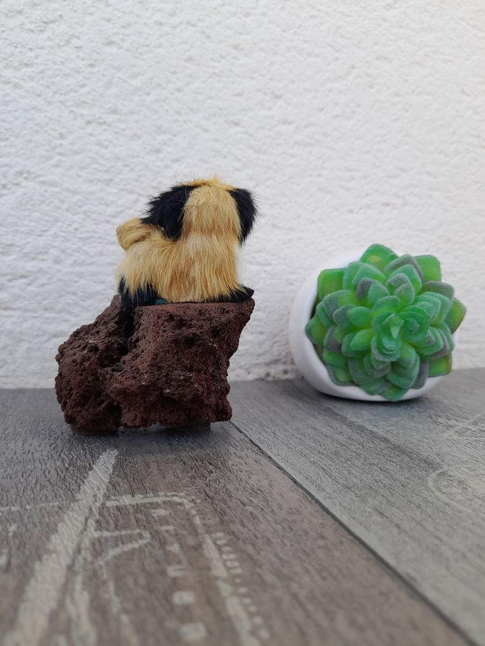Figurine sur pierre volcanique d'Auvergne - photo numéro 3