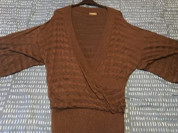 tunique chemiser cache cœur marron taille 42