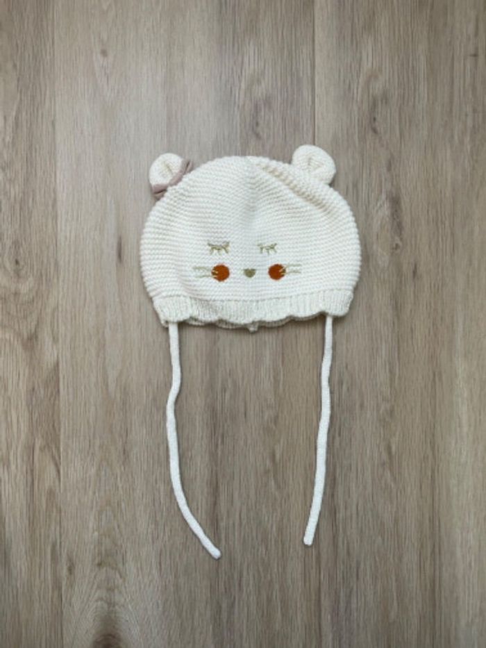 Bonnet Sergent major crème 40cm