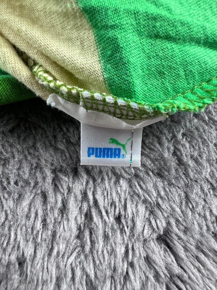 Polo rayé Puma vert et jaune – Taille XXL - photo numéro 16
