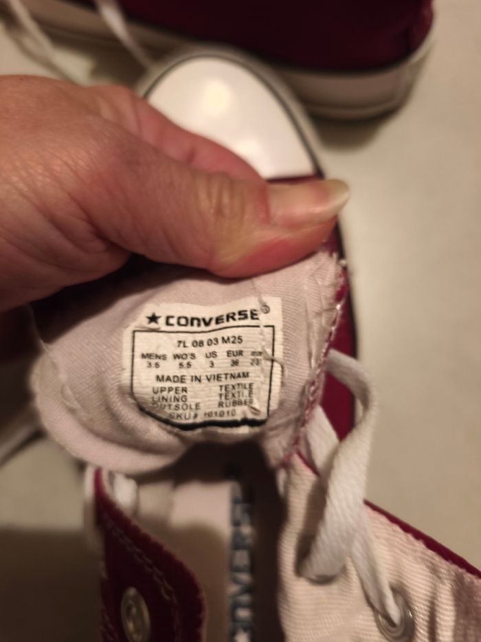 Converse All star bordeaux - photo numéro 4