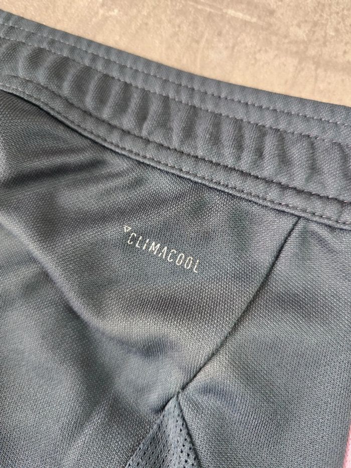 Pantalon jogging Adidas trackpant climacool gris anthracite bande rose taille M - photo numéro 12