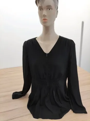 Blouse manches longues noir