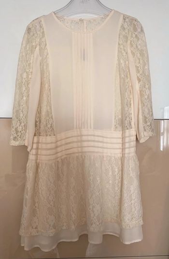 Robe crème à dentelles 38