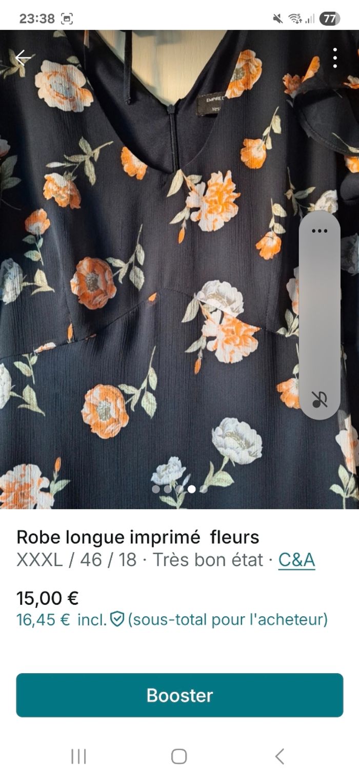 Robe mi longue imprimé - photo numéro 4