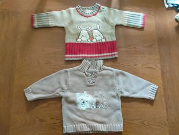 Lot 2Pull chaud laine 6mois