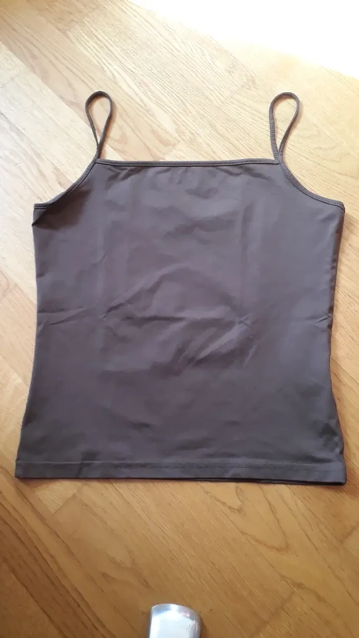 Débardeur étam taille 38 marron