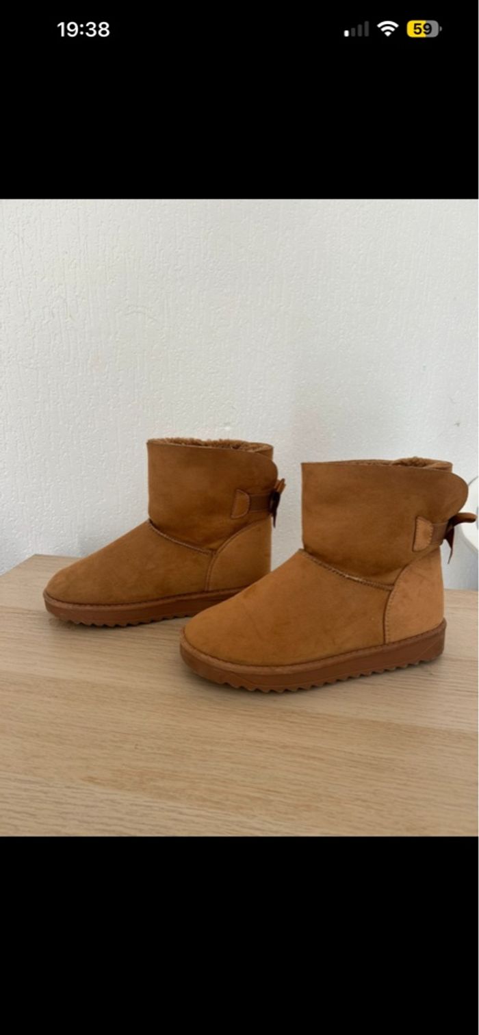 Boots marron camel - photo numéro 4