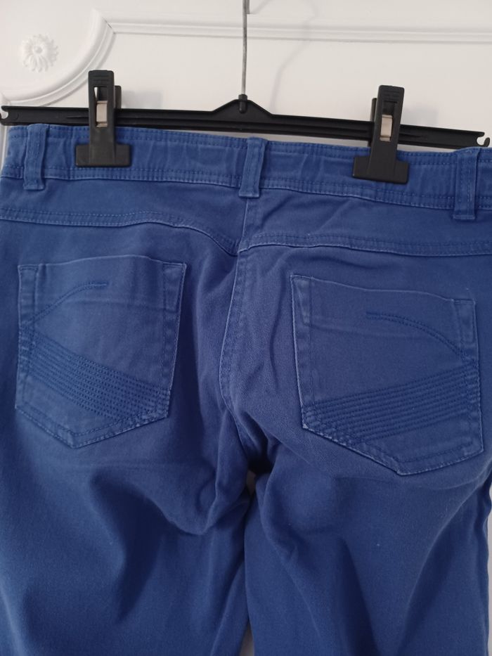 Jeans couleur bleu dur électrique bilook 14 ans - photo numéro 6