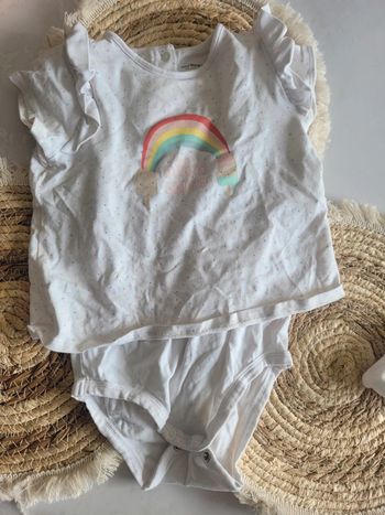 Body manches courtes Tee-shirt vertbaudet taille 18mois