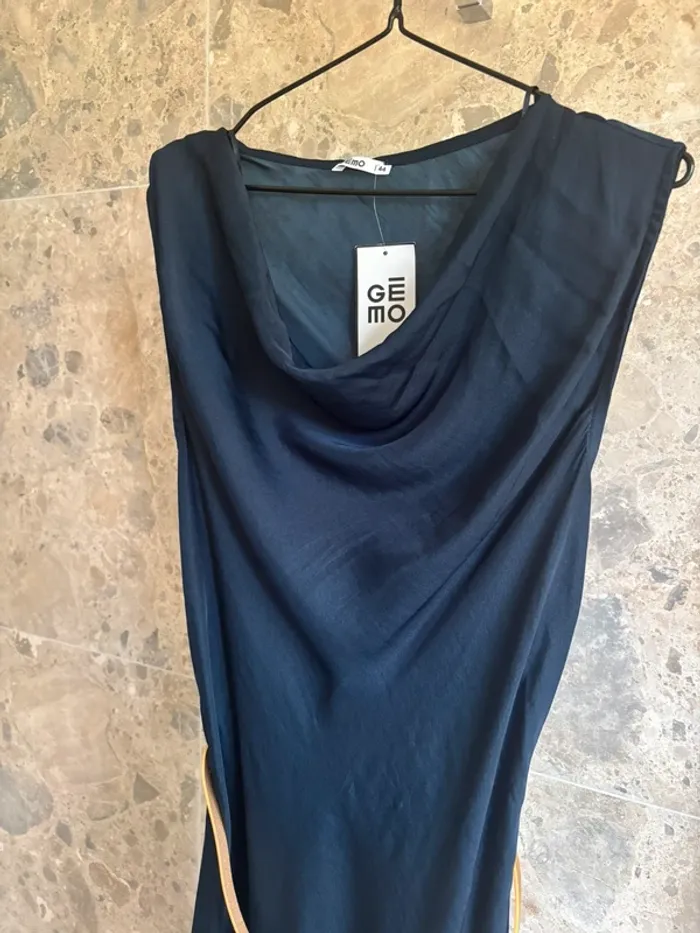 Robe longue bleue marine Gemo