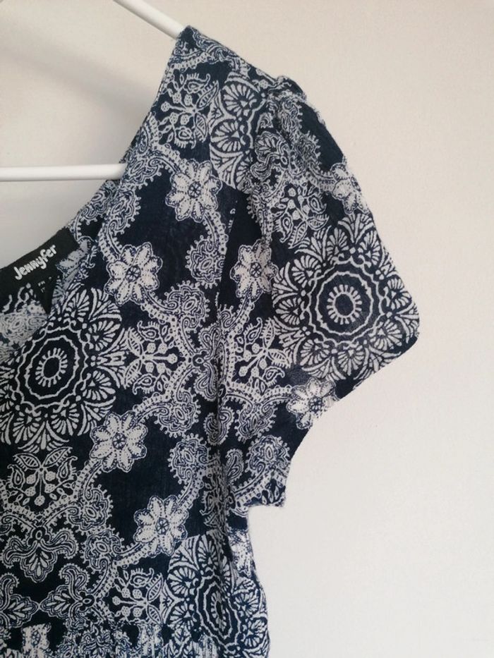 Robe de plage boutonnée bleue Jennyfer taille 36 - photo numéro 4