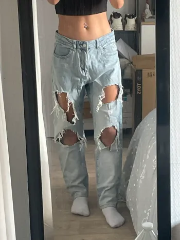 Jeans troués femme