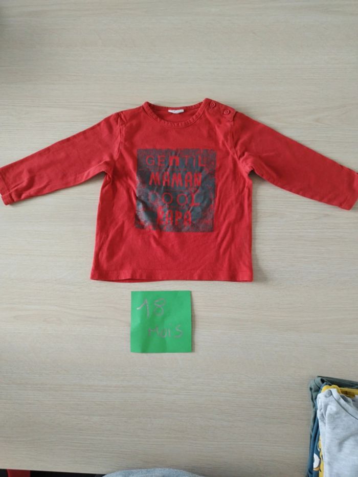 T-shirt manches longues 18 mois
