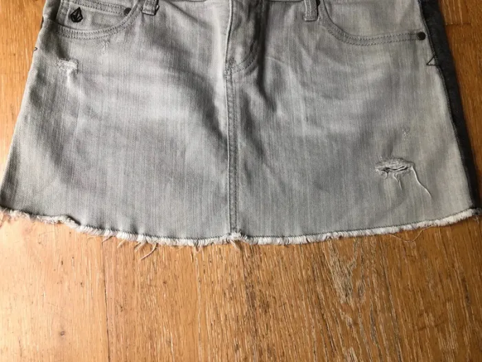 Denim Skirt Jupe jean Volcom black and grey Womens 38 - photo numéro 6