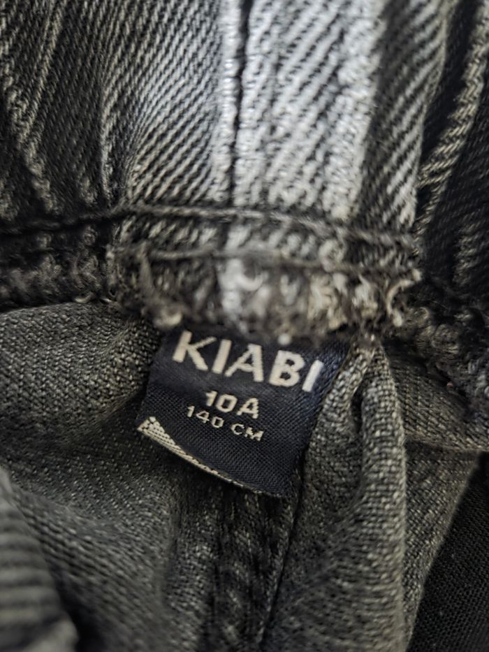 Jean Mom Gris Anthracite Kiabi 10 ans - photo numéro 3