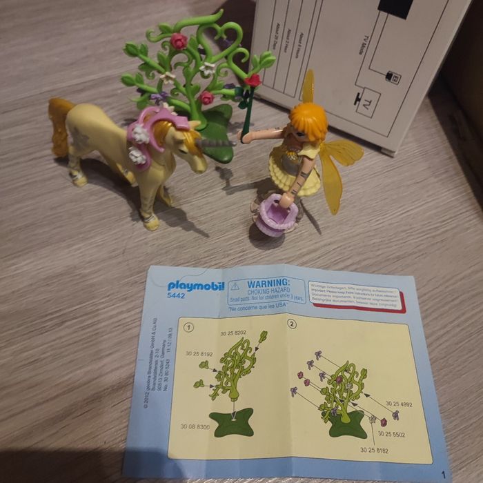Playmobil 5442 fée jardinière avec licorne fleur complet