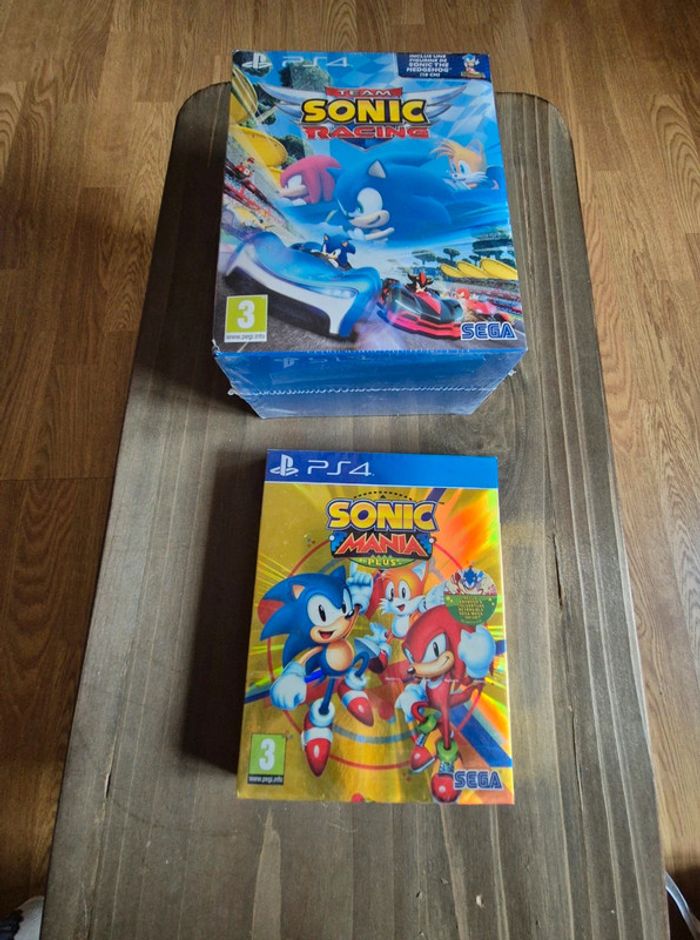 Lot 2 jeux ps4 sonic neuf sous blister