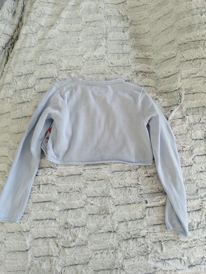 Boléro sergent major bleu clair 7 ans - photo numéro 4