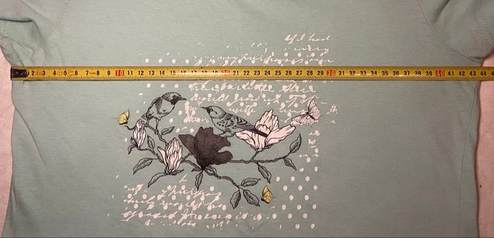 Tee-shirt »Tissaïa »bleu clair et petits oiseaux - photo numéro 5