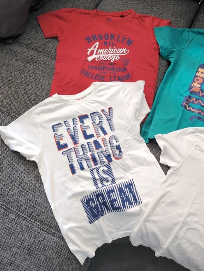 Lot de 5 Tee-shirt manches courtes - photo numéro 2