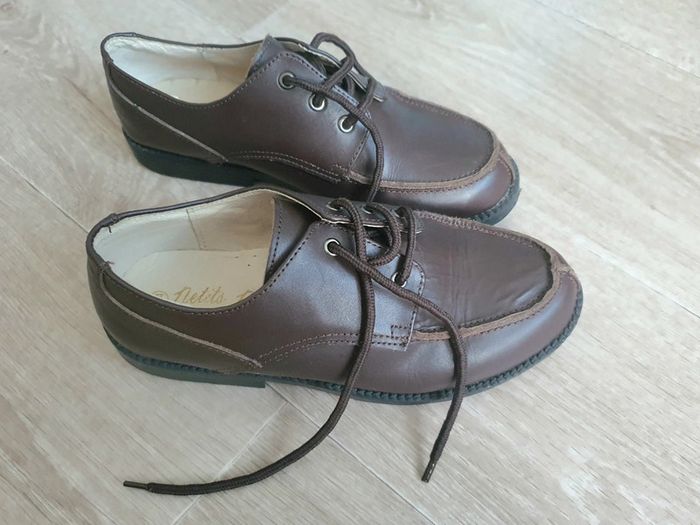 Chaussures de cérémonie taille 34 marrons - photo numéro 2